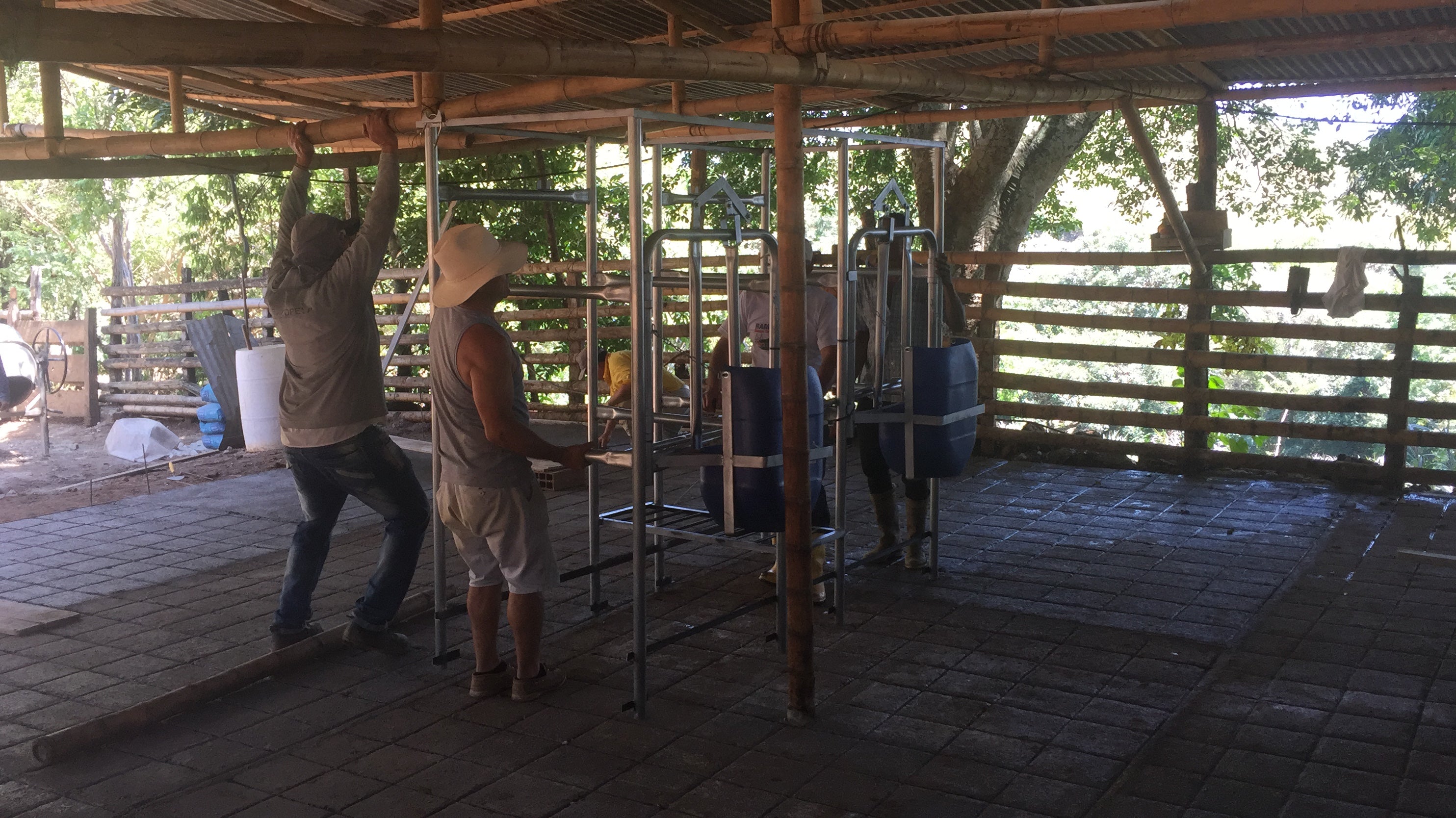 Establo de Ordeño Galvanizado Fijo para vacas desde 1 puesto
