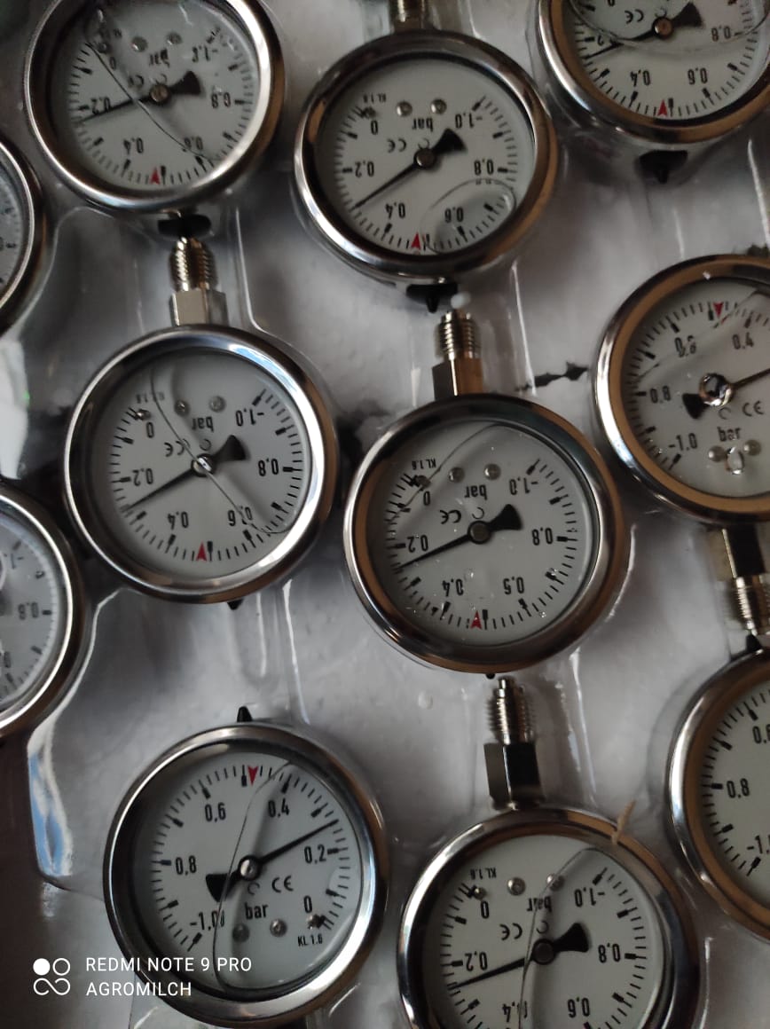 Vacuómetro acero inoxidable a prueba de golpes manómetro de vacío lleno de aceite + ENVIO GRATIS 🚚