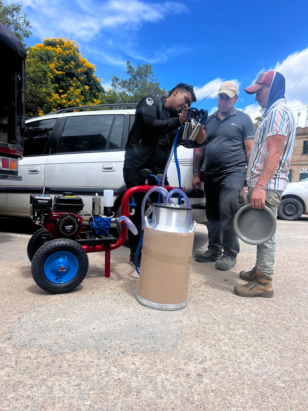 2 LLANTAS O RUEDAS NEUMÁTICAS - 8 Pulgadas para Equipo de Ordeño